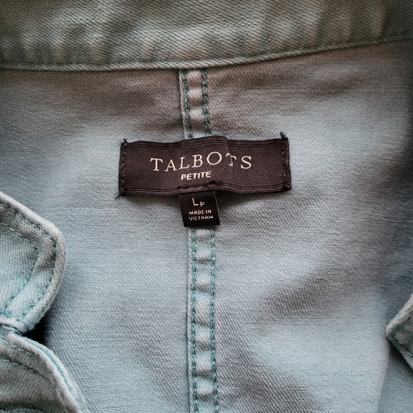 Talbots blue/green women's Classic Casual jacket - Picture 3 of 4